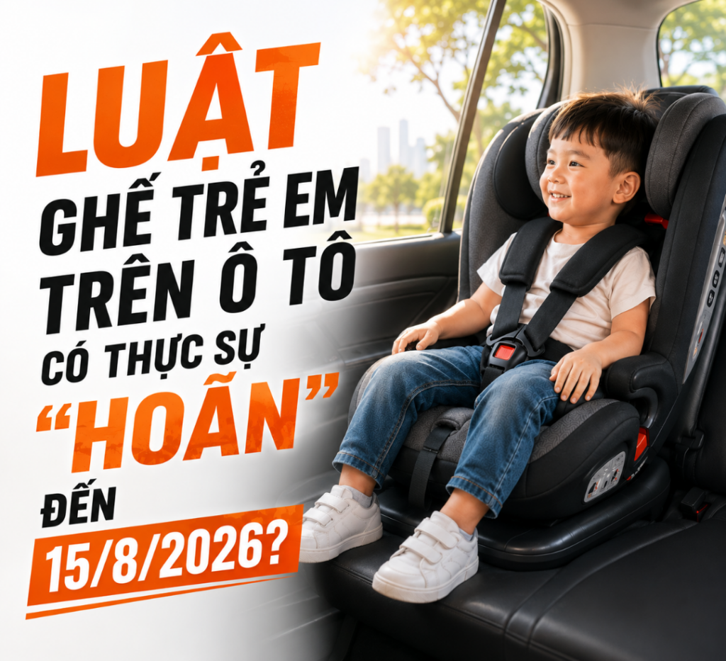 luật ghế trẻ em trên ô tô