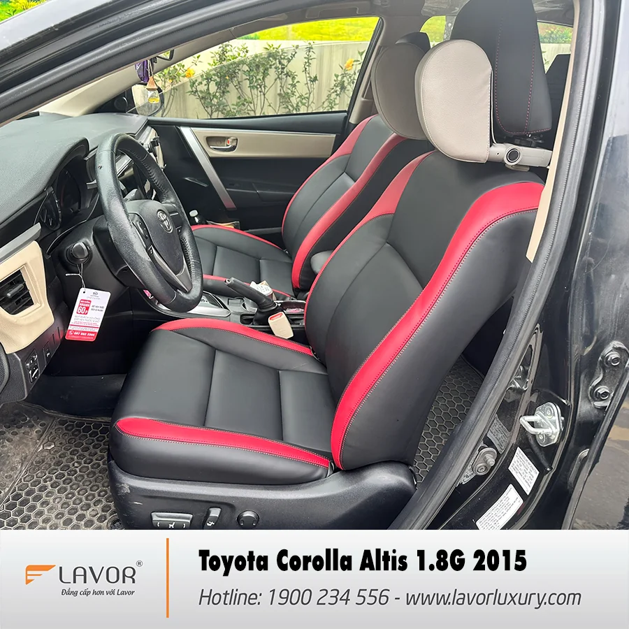 BỌC GHẾ DA TOYOTA COROLLA ALTIS 1.5G 2014-2021 - Ảnh 7