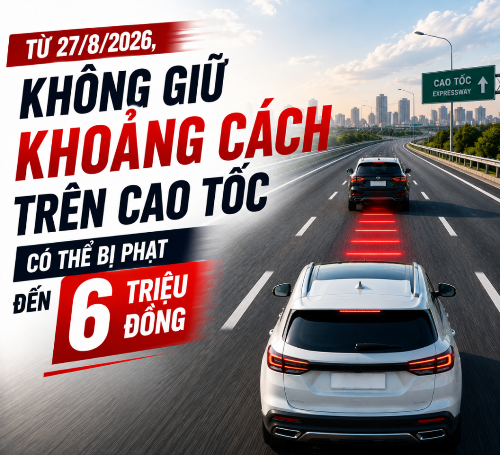 giữ khoảng cách trên cao tốc
