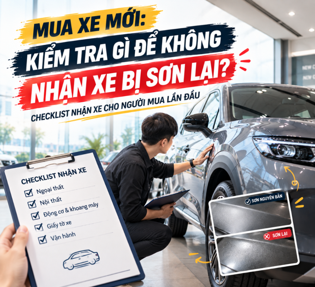 Kiểm Tra Gì Để Không Nhận Xe Bị Sơn Lại